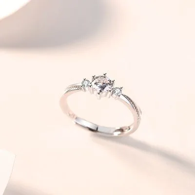 Nhẫn đôi Bạc đính đá CZ All Of Love LILI 614281 6