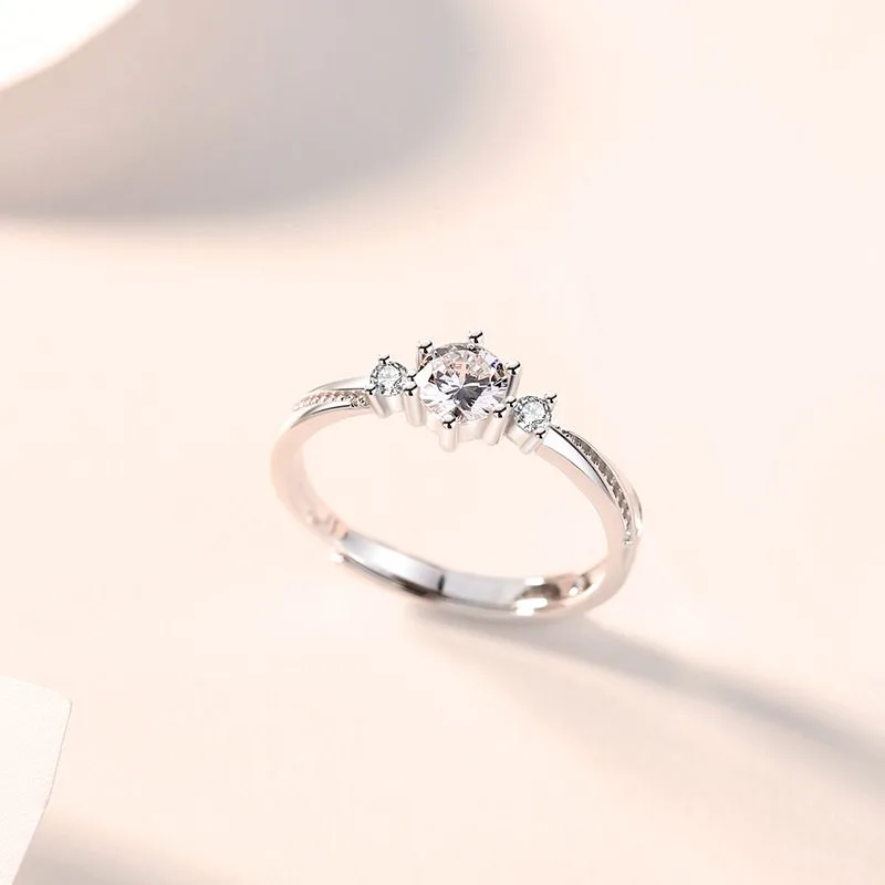 Nhẫn đôi Bạc đính đá CZ All Of Love LILI 614281 6