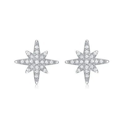 Bông Tai Bạc đính Kim Cương Moissanite Sao Băng LILI 295263 1