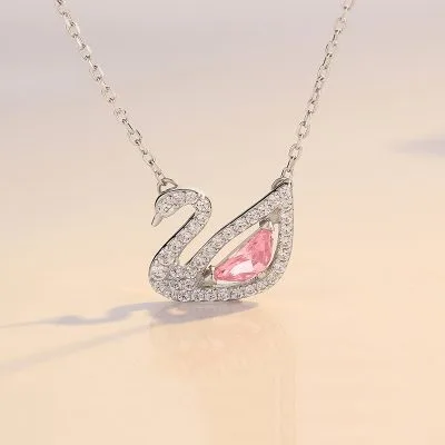 Dây Chuyền Bạc Nữ đính đá CZ Hình Chú Thiên Nga LILI 197559 1