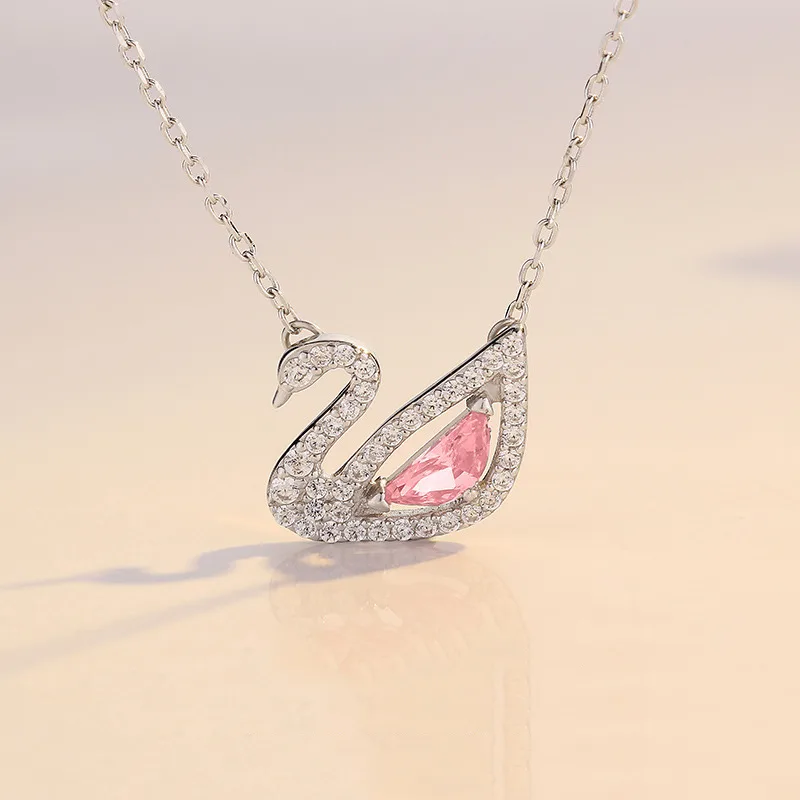 Dây Chuyền Bạc Nữ đính đá CZ Hình Chú Thiên Nga LILI 197559 1