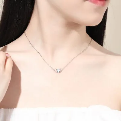Dây Chuyền Bạc Nữ đính đá CZ Hình Gạc Nai Xinh Xắn Dilys LILI 253963 2