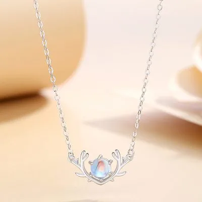 Dây Chuyền Bạc Nữ đính đá CZ Hình Gạc Nai Xinh Xắn Dilys LILI 253963 5