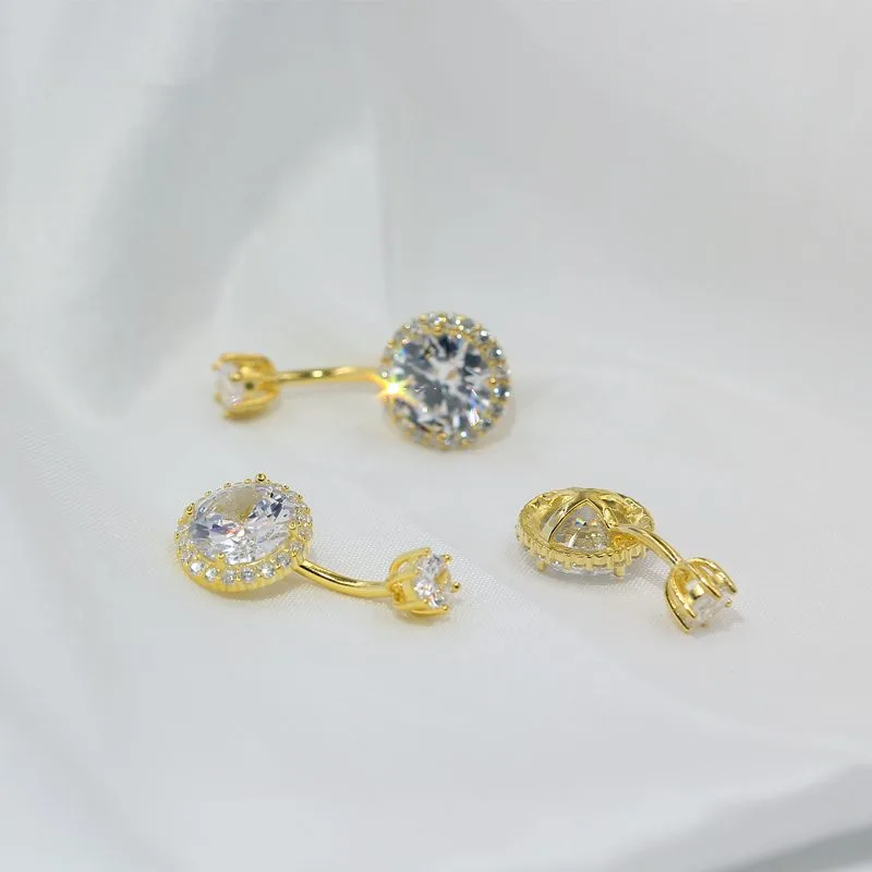 Khuyên Rốn Bụng Bạc Nữ đính đá CZ Baby LILI 868451 20