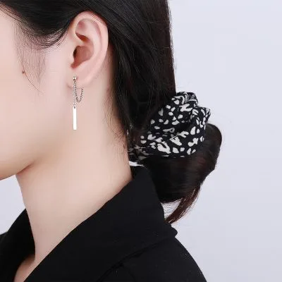 Khuyên Tai Bạc Nữ Dạng Chuỗi Xích Xoắn độc đáo Fidelia LILI 135457 4