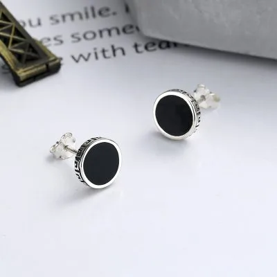 Khuyên Tai Bạc Nữ Tròn Cá Tính Elain LILI 139246 1