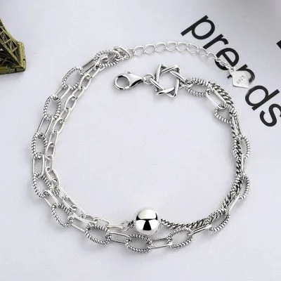 Lắc Tay Bạc Nữ Chuỗi Hạt Tròn Laverna LILI 219665 1