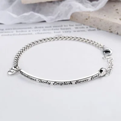Lắc Tay Bạc Nữ Chuỗi Xoắn Flower Font LILI 816645 1