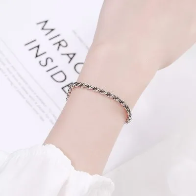 Lắc Tay Bạc Nữ Dạng Cuỗi Xoắn Xenia LILI 761426 4