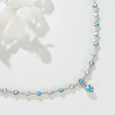 Lắc Tay Bạc Nữ đính đá CZ Dạng Chuỗi đá Theodora LILI 389278 3