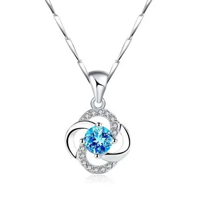 Mặt Dây Chuyền Bạc Nữ đính đá CZ Cỏ 4 Lá LILI 426865 30