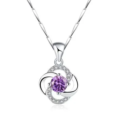 Mặt Dây Chuyền Bạc Nữ đính đá CZ Cỏ 4 Lá LILI 426865 31
