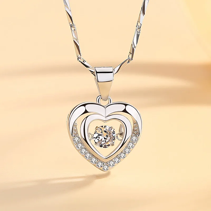 Mặt Dây Chuyền Bạc Nữ đính đá CZ Trái Tim Grainne LILI 262454 2