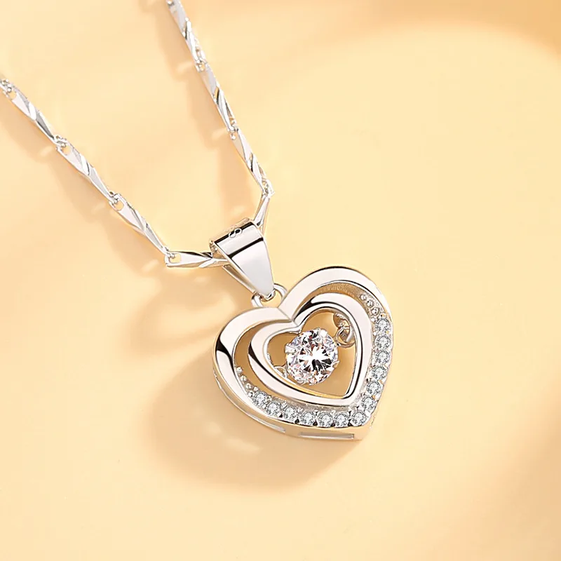 Mặt Dây Chuyền Bạc Nữ đính đá CZ Trái Tim Grainne LILI 262454 3