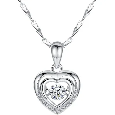 Mặt Dây Chuyền Bạc Nữ đính đá CZ Trái Tim Grainne LILI 262454 5