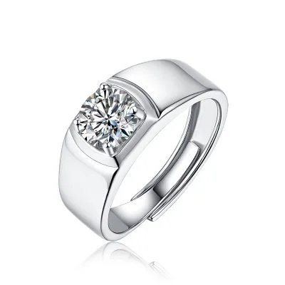 Nhẫn Bạc Nam đính Kim Cương Moissanite Roderick LILI 942298 1