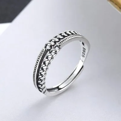 Nhẫn Bạc Nữ Dạng Chuỗi Xoắn Mon Coeur LILI 414142 1