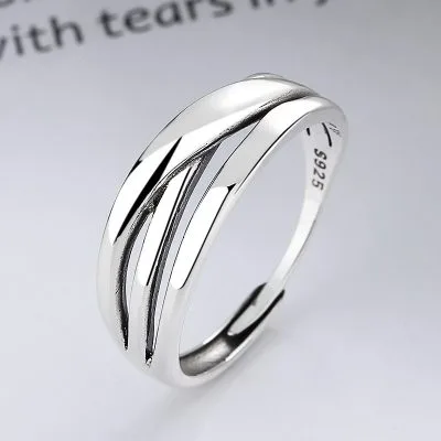 Nhẫn Bạc Nữ Dạng đường Cách điệu Calantha LILI 796141 1