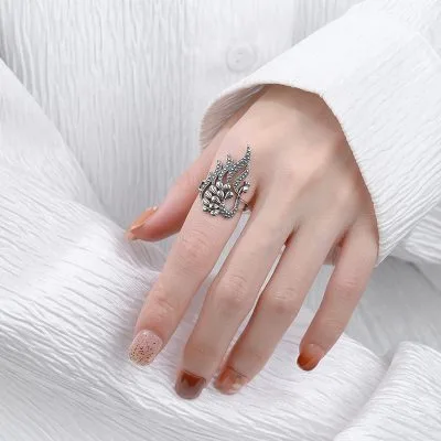 Nhẫn Bạc Nữ Dạng Hình Phượng Hoàng Phoenix LILI 281463 4