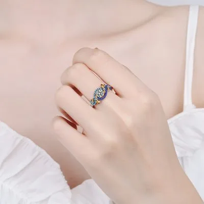 Nhẫn Bạc Nữ Mạ Bạch Kim đính đá Moissanite Giselle LILI 742194 4