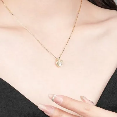 Vòng Cổ Bạc Nữ đính đá CZ Hình Thiên Nga Gregory LILI 657746 4