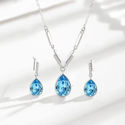 Bông Tai Bạc Nữ đính đá CZ Hình Giọi Nước Calliope LILI 647385 7