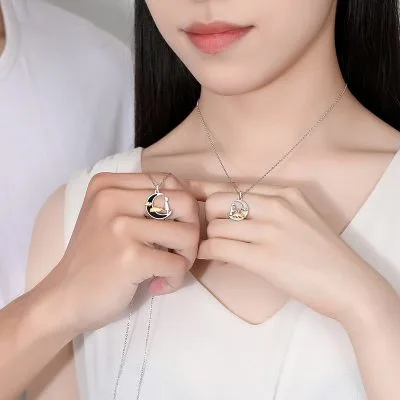 Dây Chuyền Bạc Cặp đôi Tình Yêu Chàng Và Nàng LILI 734923 2