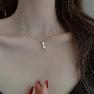 Dây Chuyền Bạc Nữ đính đá CZ Hình Trái Tim Cách điệu Nolan LILI 255281 1