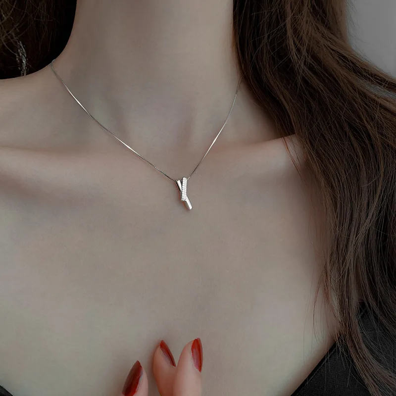 Dây Chuyền Bạc Nữ đính đá CZ Hình Trái Tim Cách điệu Nolan LILI 255281 1