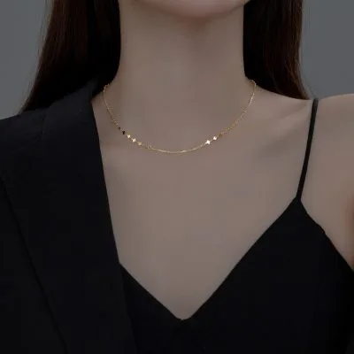 Dây Chuyền Bạc Nữ Hình Trái Tim Cách điệu Neil LILI 159375 1