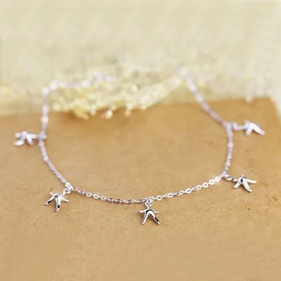 Lắc Chân Bạc Nữ Dạng Chuỗi Hình Sao Biển Laelia LILI 641421 1