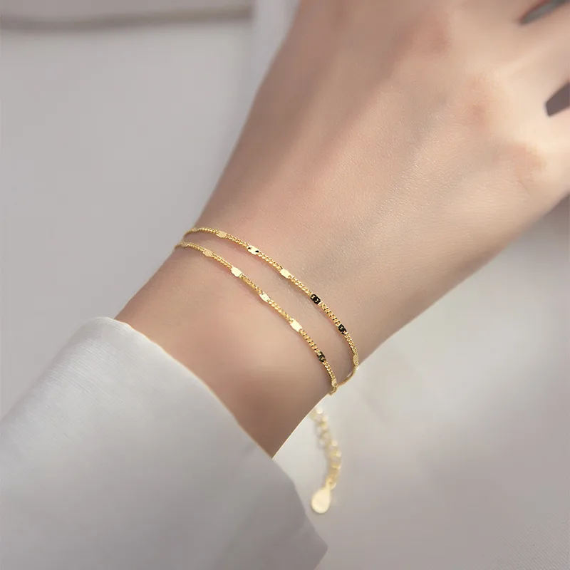 Lắc Tay Bạc Nữ 2 Tầng Dạng Xoắn Cleopatra LILI 396195 1