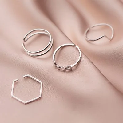 Nhẫn Bạc Nữ Dạng Mảnh Trơn Flynn LILI 626741 2