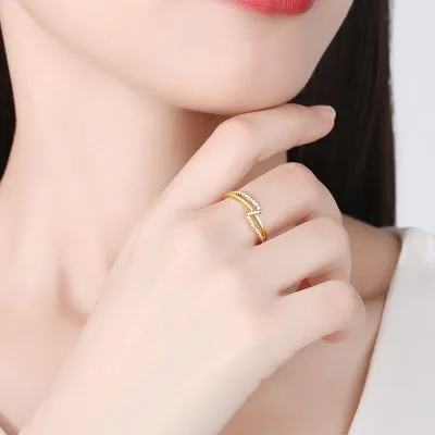 Nhẫn Bạc Nữ đính đá CZ Adelaide LILI 627731 4
