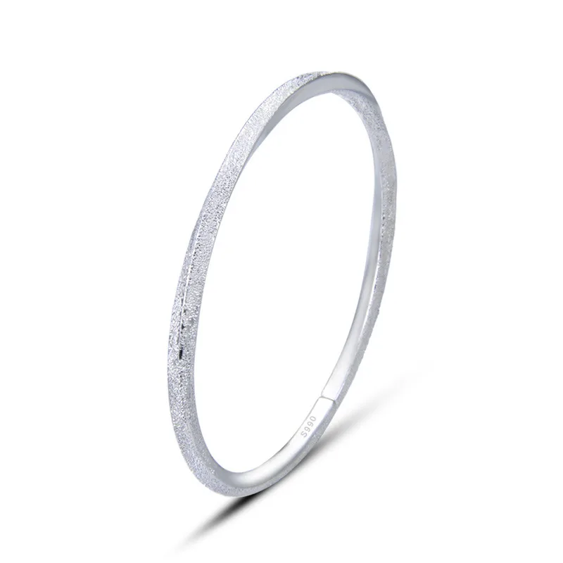 Vòng Tay Bạc đặc S990 Cho Nữ Dạng Kiềng Mobius LILI 788915 5