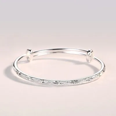 Vòng Tay Bạc đặc S999 Cho Nữ Dạng Kiềng Trơn Sang Trọng Xavia LILI 245619 1