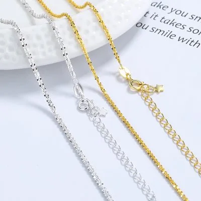 Dây Chuyền Bạc Nữ Dạng Dây Xù Clement LILI 053818 1