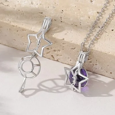 Dây Chuyền Bạc Nữ Dạng Lồng đóng Mở Hình Tiểu Hành Tinh Planet LILI 054191 3