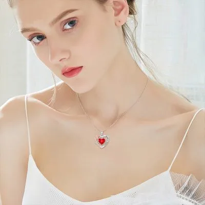 Dây Chuyền Bạc Nữ đính Pha Lê Swarovski Hình Trái Tim LUV LILI 054135 3