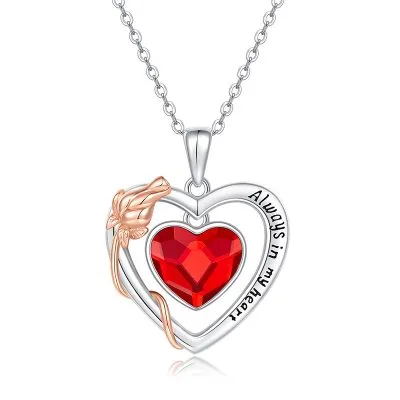 Dây Chuyền Bạc Nữ đính Pha Lê Swarovski Hình Trái Tim LUV LILI 054135 5
