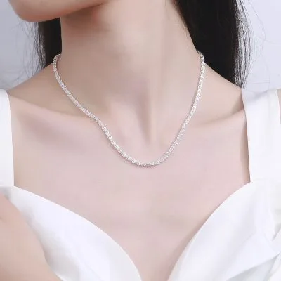 Dây Chuyền Bạc Nữ đuôi Phụng Hubert LILI 053827 3