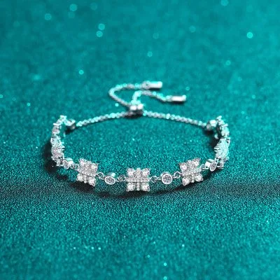 Lắc Tay Bạc Nữ đính Kim Cương Moissanite Enoch LILI 053855 1