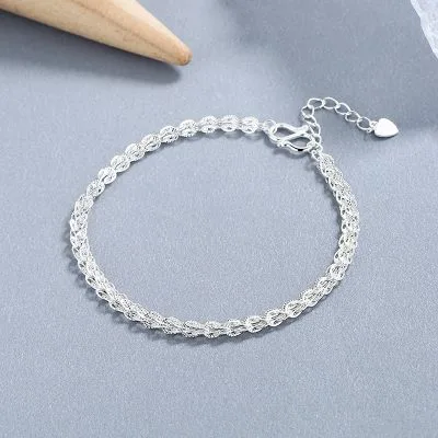 Lắc Tay Bạc Nữ Mạ Vàng đuôi Phụng Fintan LILI 053836 3