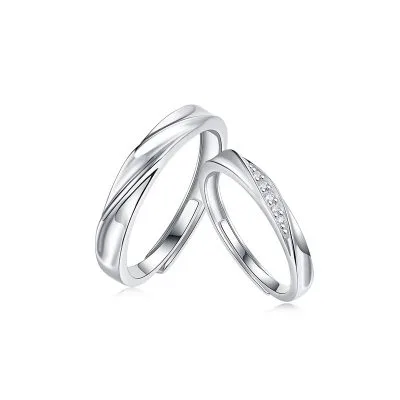 Nhẫn Cặp đôi Bạc đính Kim Cương Moissanite Laverna LILI 053662 1