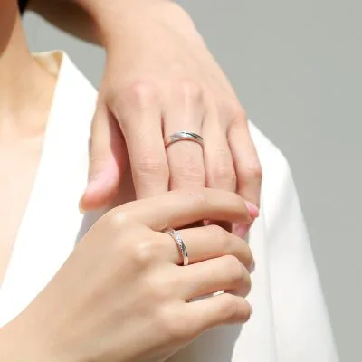 Nhẫn Cặp đôi Bạc đính Kim Cương Moissanite Laverna LILI 053662 2