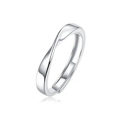 Nhẫn Cặp đôi Bạc đính Kim Cương Moissanite Tình Yêu Vô Cực LILI 053677 3