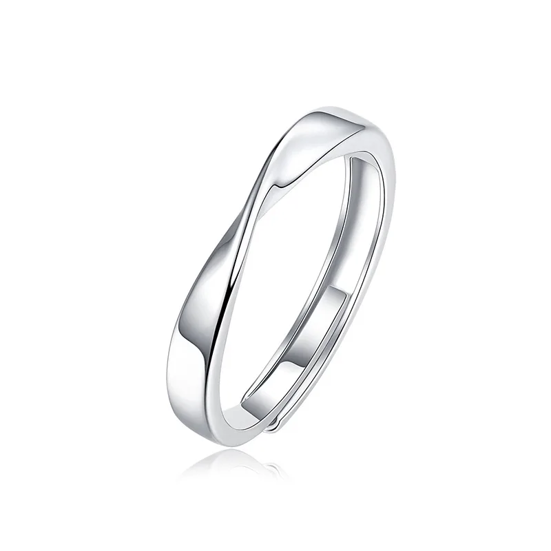 Nhẫn Cặp đôi Bạc đính Kim Cương Moissanite Tình Yêu Vô Cực LILI 053677 3