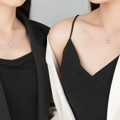 Vòng Cổ Bạc Nữ đính đá CZ Vân Uyên LILI 053947 8