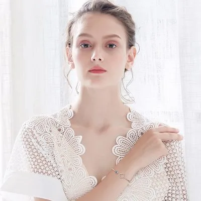 Vòng Tay Bạc Ý S925 Nữ đính Pha Lê Swarovski Cỏ 4 Lá Sigrid LILI 053298 2
