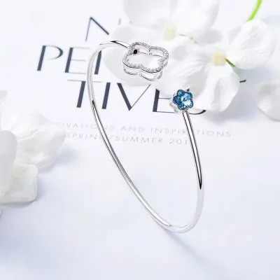 Vòng Tay Bạc Ý S925 Nữ đính Pha Lê Swarovski Cỏ 4 Lá Sigrid LILI 053298 3